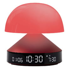 Lexon Mina Alarm Clock with LED Touch Lamp